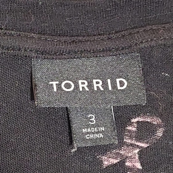 Torrid 3XL Black Breast Cancer Logo Shirt - Picture 6 of 6